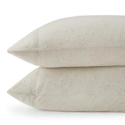 $36.95 • Buy Calvin Klein Modern Cotton Pillowcases Standard Cream Multi Color Accent - Modal