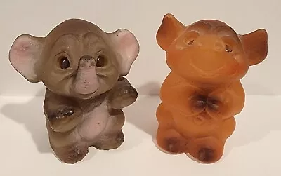 £58.18 • Buy 1989 NORFIN Troll Doll Animal 2 1/2  Norfin's Ark MONTAGUE PIG & JUDY ELEPHANT