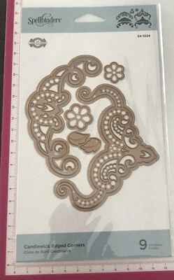 $22.67 • Buy Spellbinders Dies ~ Candlewick Edged Corners ~ S4-958 ~ 9pc ~ Sizzix Compatible