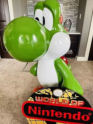 ⭐️ Huge Yoshi Statue Nintendo Store Display Life Size Statue Mario Man Cave • $3999