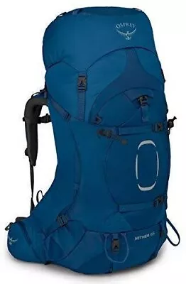 Osprey Aether 65 Men's BackpackingBackpack DeepWater Blue Large/X-Large 10002875 • $320