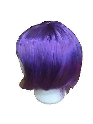Brand New Ladies Fancy Dress Purple Wig Dressing Up Sexy Lady Fringe Hairstyle • £8.95