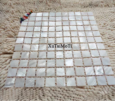 White Shell Mosaic Mother Of Pearl Kitchen Backsplash Bathroom Wall Shower Tile • $18.70