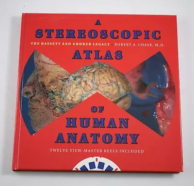 STEREOSCOPIC ATLAS Of HUMAN ANATOMY Book W/12 View-Master Reels NEW • $49.95