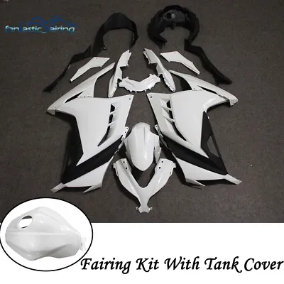 Unpainted / Black Fairing Kit Or Tank Cover Fit For Kawasaki Ninja 300 2013-2017 • $48