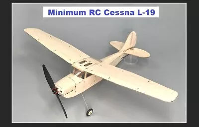 Mini Cessna L-19 RC Balsa Wood Aircraft Model Kits K12 • £36.99