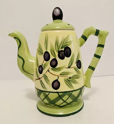 Milson And Louis Hand Painted Tea Pot Olive Branch New Small Chip On Bottom • $19.99