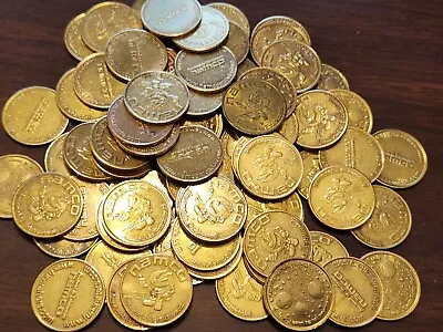 PAC MAN Arcade Tokens 22 Mm - Lot Of 50 Tokens • $15.95