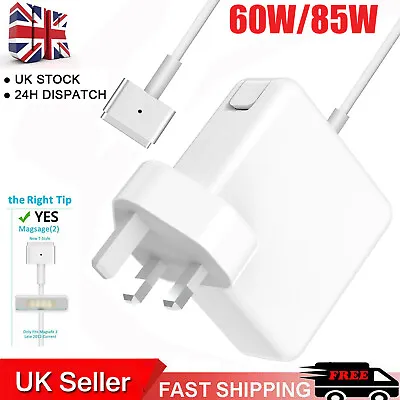 For Apple 85W /60W Power Adapter T Tip MagS 2 Charger For Macbook Pro Air Mac • £14.99