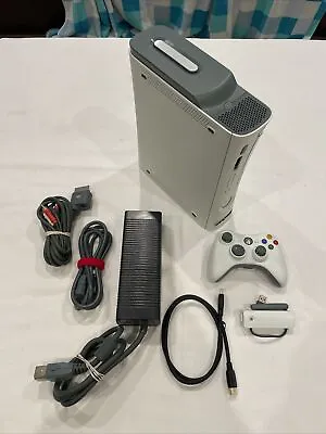 Microsoft Xbox 360 Pro 60GB Console Bundle OEM Controller WiFi Dongle WORKS! • $69.25