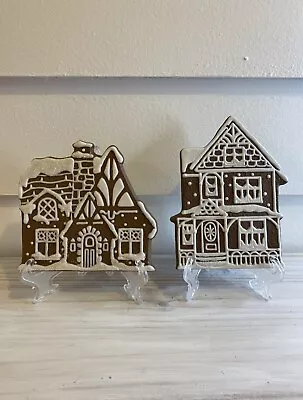 Midwest Of Cannon Falls Gingerbread House Cookie Ornaments Iridescent Glitter • $30