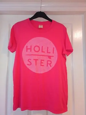 £3.99 • Buy Mens Boys Pink Hollister T Shirt Small Pre-worn