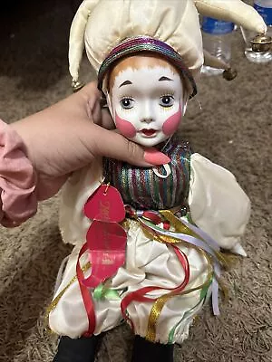 Large Vintage Venetian Figurine Carnival Costume Doll * 17  • $22.50