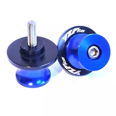 Yamaha YZF-R125 2008-2023 Rear Swingarm Spools Paddock Stand Bobbins - Blue • £16.99