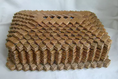 Vintage Prison Tramp/Folk Art Trinket/Jewelry Box Folded Paper Bag With Mirror • $59
