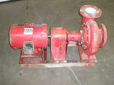 Bell & Gossett Motor Pump 1510 4 Bc 7 5/8 Bf 450 Gpm W/marathon Electric Motor • $750