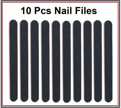 Nail Files Emery Boards Buffer Thin X10 Double Sided Professional 100/180 Grit • £2.99