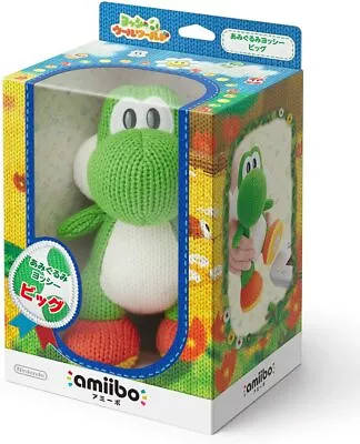 Wii U Green Yarn Big Yoshi Amiibo Yoshi Woolly World • $806.41