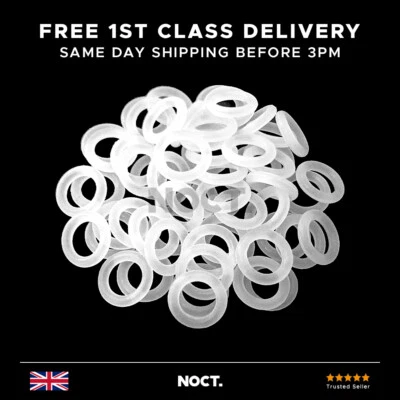 Mechanical Keyboard O-Rings Noise Dampening For Cherry MX Style Keycaps - Clear • £2.99