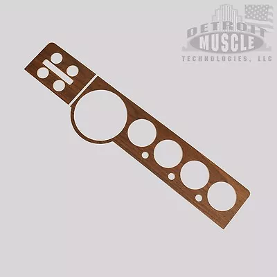 DMT Mopar E Body 71-74 Challenger 3M Walnut NON Rallye Rally Dash Overlay • $39