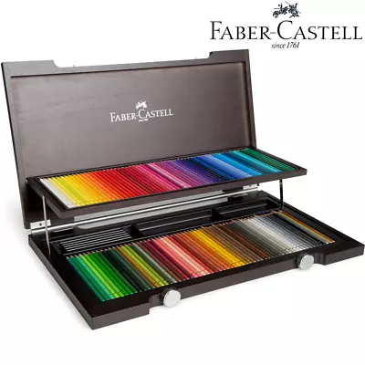 NEW 120 Faber-Castell Polychromos Colour Colouring Pencils Wooden Set Box Wood • £174.19