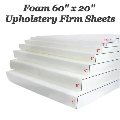 Foam Cut To Size 60  X 20  Upholstery Firm Sheets  ½  1  1½  2  2½  3  4  5  6  • £25.99