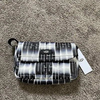 UGG Australia Dalton II Crossbody Puff Bag Black White Handbag New With Tags • $79.97