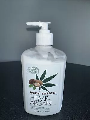 NEW-Natural Therapy 16.9oz HEMP & ARGAN Nourishing BODY LOTION FREE SHIPPING • $20.99