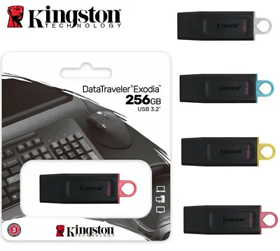 $7.95 • Buy Kingston USB 3.0 Flash Drive 16GB 32GB 64GB 128GB 256G DataTraveler Memory Stick