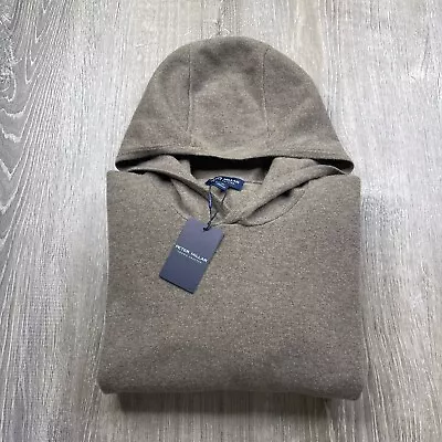 Peter Millar Crown Crafted Journeyman Cashmere Wool Hoodie Rye XL NEW • $152.95