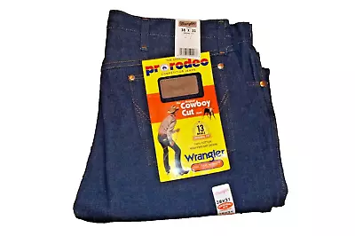 NWT Wrangler 13MWZ Cowboy Cut Pro Rodeo Original Fit Sz 38x31 Indigo Jeans Men's • $34.50