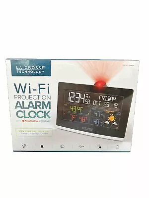 La Crosse Tech C82929 WiFi Projection Alarm Clock AccuWeather Wireless Charger • $34