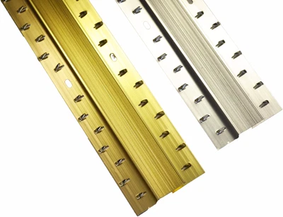 £4.39 • Buy Carpet Metal Twin Grip Cover Strip Door Bar Trim - Threshold Silver / Gold 900mm