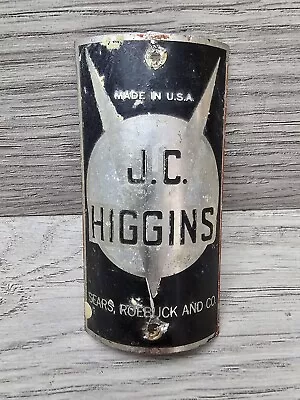 Vintage Bicycle J.C. Higgins Head Badge Tag Sears Roebuck • $15