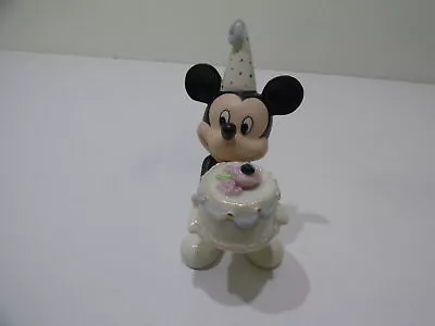 $9.99 • Buy Lenox MAY Birthstone Mickey Mouse Porcelain Figurine Happy Birthday To You