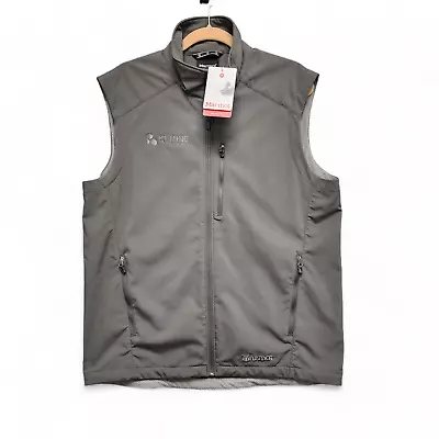 Marmot Approach Vest Mens Large Gray Golf Hiking Zip Up Company Logo NEW W/ TAG • $29.95