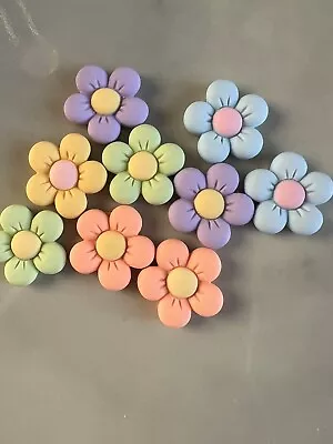 £4.38 • Buy 10Pcs Crocs  DIY Flower Shaped Shoes Buttons Decoration For Croc Charms Gif