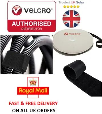 £85.58 • Buy VELCRO® Brand ONE-WRAP® 20mm Cable Tie Black Double Sided Hook / Loop Strapping