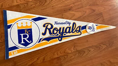 Kansas City Royals Vintage 1980s 1990s MLB Pennant Baseball With Pin • $30