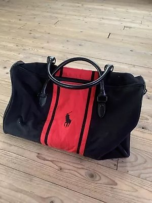 Ralph Lauren Polo Black & Red / Weekend / Gym / Holdall / Duffle • £21.99