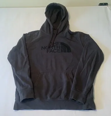 The North Face Mens Medium Gray Hoodie Long Sleeve Pullover  • $15