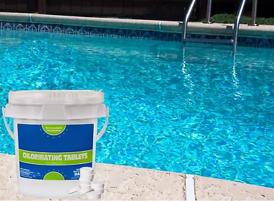 3  Dissolving Stabilized Trichlor Chlorine Swimming Pool Tablets - Various Size • $199.99