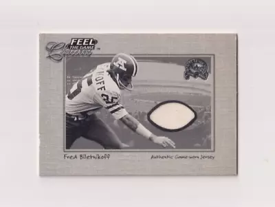 Fred Biletnikoff 2000 Fleer Classics Feel The Game Authentic Game Worn Jersey • $0.99