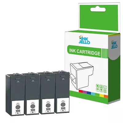 4 Black Ink Cartridge For Lexmark LM100 Intuition S505 Pinnacle Pro 901 • £10.03