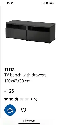 Ikea Besta Tv Unit Black • £50