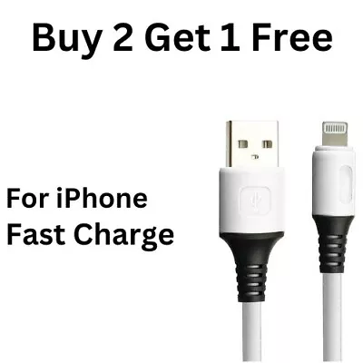 IPhone Charger Cable USB Fast Lead For Apple IPhone 6 7 8 X 11 12 13 14 Pro Max • £1.95