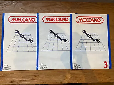 Meccano Instruction Booklets 1 2 3 • £7.50