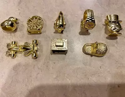 Monopoly Token Madness 14 Pieces Lot: 8 Gold 6 Silver Tokens Replacement Pieces • $15