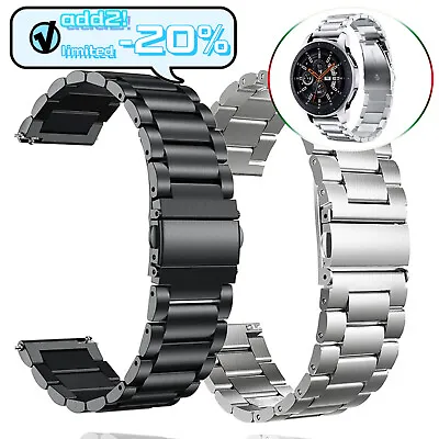 Stainless Steel Watch Wrist Band Metal Strap For Samsung Galaxy Watch 42 / 46mm • £5.81