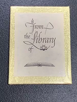 Vintage   From The Library Of   Owls Bookplates Set Of 50 Made In USA NIP • $9.99